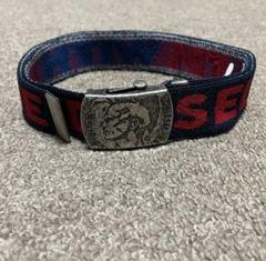 DIESEL ロゴ入り　キッズベルト　ゴム　イタリア製