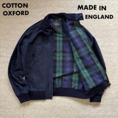 COTTON OXFORD イングランド製 ジップアップジャケット ネイビー