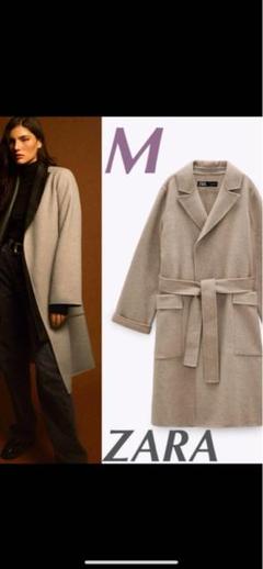 ZARA(ザラ)の「ウール混ベルト付きコート」 - PARTE