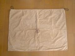 超特大★HERMES★エルメス 74×54 保存袋 巾着袋 布袋 ブラウン大きめのサムネイル