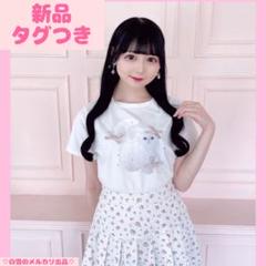 ♡新品evelyn猫ちゃんリボンTシャツ♡♡ねこトップスワンピースエブリンピンク