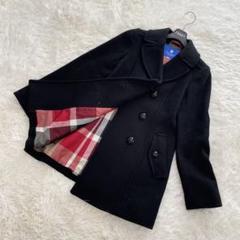 【美品】BLUE LABEL CRESTBRIDGE ピーコート ウールコート 2025年最新】BLUE LABEL CRESTBRIDGE レディース ピーコート
