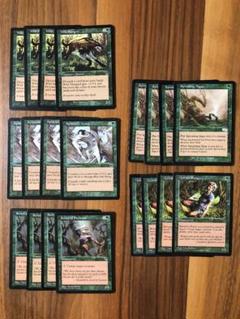 緑の旧枠優良カード20枚まとめ売り（英語）天光を求める者 野生の雑種犬 等MTG