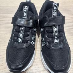 ALGY ブラック 新品　スニーカー 21cm