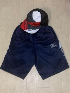 ミズノ　ハーフパンツ160 キャップセット
