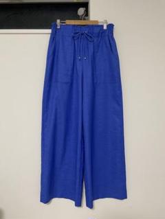 売り切り❗新品タグ付き❗日本製BLUE FRONCE【ROBE】ワイドパンツ 20％オフ)ROBE BLUE FRONCE フレンチリネンワイドストレートパンツ