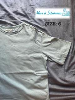 Merz b. Schwanen メルツ OVERSIZED Tシャツ blue