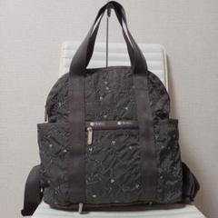 2343　レスポートサック　リュック　刺繍　フラワー　ほぼ未使用 2343 レスポートサック リュック 刺繍 フラワー ほぼ未使用