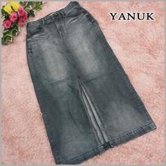 人気商品【YANUK】M/スリット ロングスカート/ 57183039/デニット