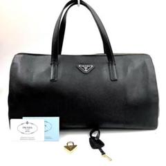 再入荷商品 PRADA 2180 サフィアーノビジネス ボストンバッグ 黒 バッグ