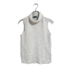 ZARA ノースリーブニット タートルネック アイボリー S 重ね着 秋冬 上品