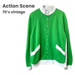 Action Scene トラック ジャケット 70s ジップアップ ジャージ