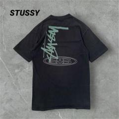 【レア】STUSSY Tシャツ　シングルステッチ　プリント　シャネル　90s M