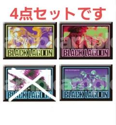 UTAU 重音テト DMM スクラッチくじ E賞 缶バッジ デフォルメ4種セット BLACK LAGOON DMMスクラッチ E賞 スクエア缶バッジ 4点セット