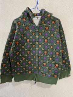 A BATHING APE×kaws 総柄 コラボ パーカー