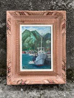 B. Lihane 港の風景 油彩画 B. Lihane 港の風景 油彩画 - メルカリ