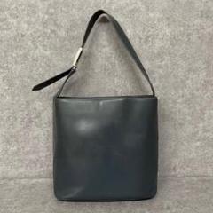 美品 PRADA プラダ ロゴ レザー ショルダーバッグ ハンドバッグ