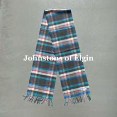 小物 Johnstons of Elgin Cashmere Check Stall Johnstons of Elgin Cashmere Check Stall - メルカリ
