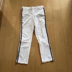 adidas ゴルフパンツ ホワイト サイドストライプ