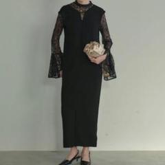 新品】【即日発送】ANDRESD bell sleeve slit dress - メルカリ