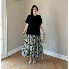 【大きいサイズ有】 レディース ワンピース　ロング　春夏 秋 新品 半袖