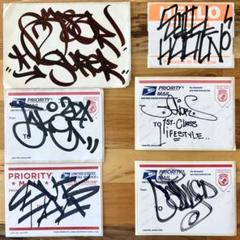 ② グラフィティー 手描きステッカー 6枚セット graffiti