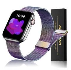 Apple Watch バンド 42mm 44mm 45mm 49m パープル