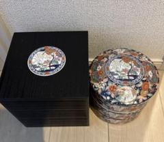 伊万里焼　古伊万里　染付　蛸唐草文　四段重箱　C　R8464H 古伊万里染付蛸唐草の七寸皿 裏銘二重角渦福 t-523 | ギャラリー