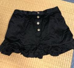 ブラックピースナウ　フリル付き黒ミニスカート M