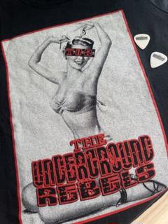 新品THE UNDERGROUND REBELS バンド Tシャツ　ギターピックのサムネイル