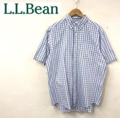 H158-F-N◆ LLbean エルエルビーン 半袖シャツ ボタンダウンのサムネイル