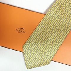 エルメス HERMES ネクタイ シルク H織りタイ ファソネH H柄