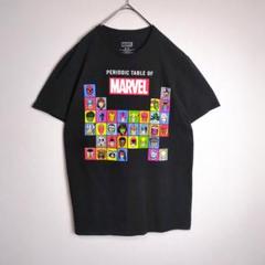 マーベル Tシャツ (M) プリントデザイン コットン100% 黒 US古着