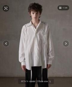 (GRANCY)ダメージ ドッキング デザインシャツ GRANCY シャツ 「GRANCY」Damage Docking DesignShirt