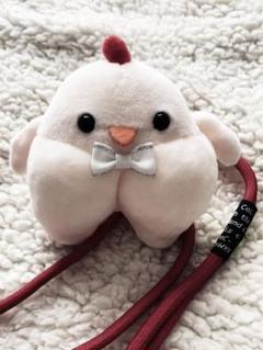 かわいい鶏のぬいぐるみスマホストラップ