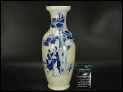 中国美術 青花 女人紋 瓶 高30.5cm(LC140) - メルカリ