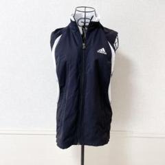 ♡アディダス♡ ジャージベスト　ジップアップ　ジェンダーレス　スポーツウェア　S
