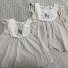 コトリ　cottoli 姉妹コーデ　刺繍チュニック　うさぎ