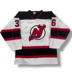 90s NHL ニュージャージー デビルス 肉厚 ゲームシャツ ホッケーシャツ