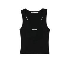 bohemian seoul フード トップス 黒 シズニルック bohemian seoul ボヘミアンソウル タンクトップ シズニルック