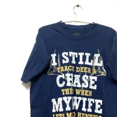 I STILL CHASE MY WIFE ネイビー　L Tシャツ BRISCO