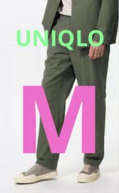 UNIQLO リネンブレンドイージーパンツ OLIVE M