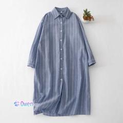 oversize シャツワンピース ストライプ柄 おしゃれ度高め ゆったり