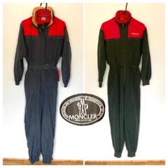 【ヴィンテージ】asics MONCLER つなぎ　スキーウェア　ジャンプスーツ MONCLER - 【ヴィンテージ】asics MONCLER つなぎ スキーウェア