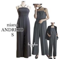 ANDRESDアンドレスド チャコール ダブルクロスオールインワン