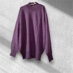 00's vintage ゆったり シンプル 紫 レディース 長袖 ニット