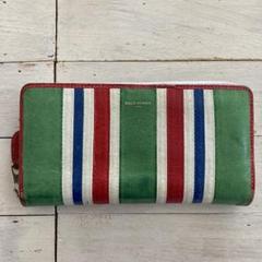 BALENCIAGA バレンシアガ 長財布 マルチカラー ストライプ柄