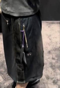 Needles nubian別注　トラックパンツ　ナロー　ブラック Needles ニードルズ NUBIAN別注 Narrow Track Pants ナロー