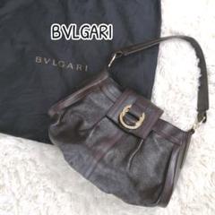 【希少】ブルガリ ハンドバッグ トートバッグ レザー ゴールド金具
