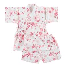 【120cm】甚平 女の子 波紋桜 甚平スーツ キッズ 女児 \新品未使用/